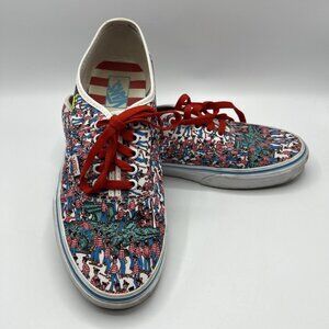 VANS Where's Waldo Tennis Shoes Mens 10.5 Canvas Sneakers